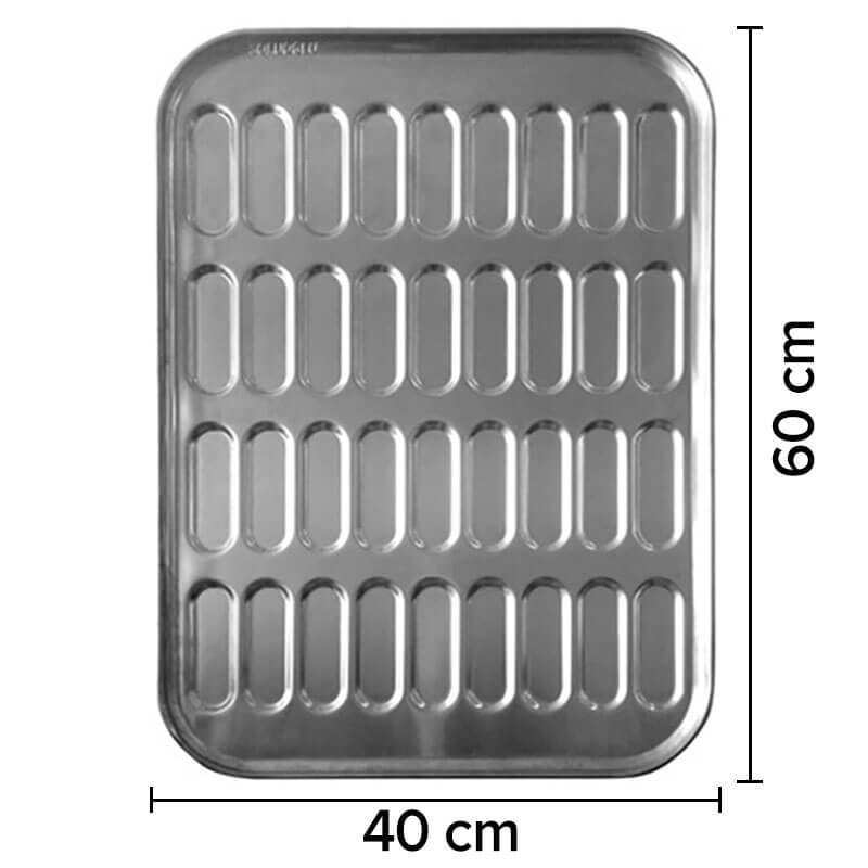 Sandviç Ekmeği Tepsisi 60gram 10 Gözlü, 40x60